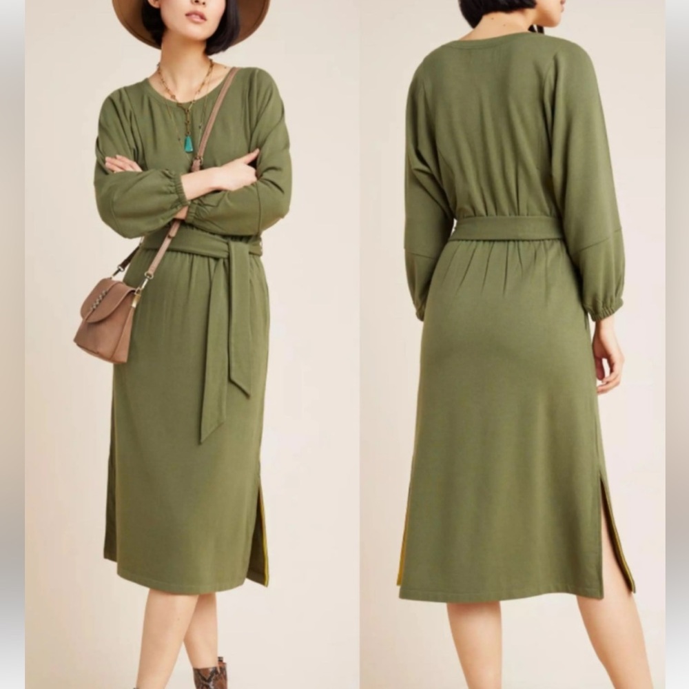 Anthropologie NWT Thalia dress in Moss.